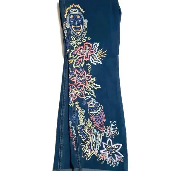 Escada vintage embroidered mom jeans sz 27 waist unique custom rare - Picture 5 of 15